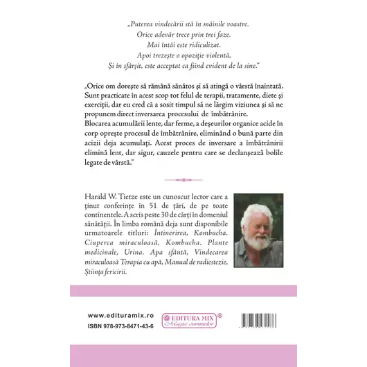 Intinerirea. Cum sa inversam procesul de imbatranire - Harald W. Tietze, carte, imagine 2