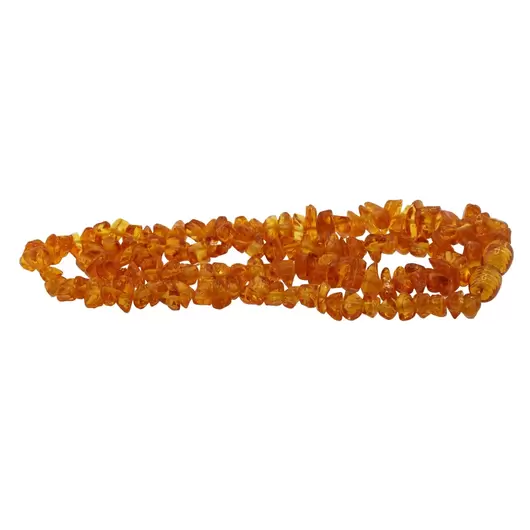 Colier din chihlimbar natural pentru adulti, chips 8mm, culoare - miere, imagine 2