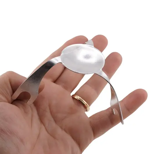 Suport din metal argintiu pentru aromaterapie, imagine 2