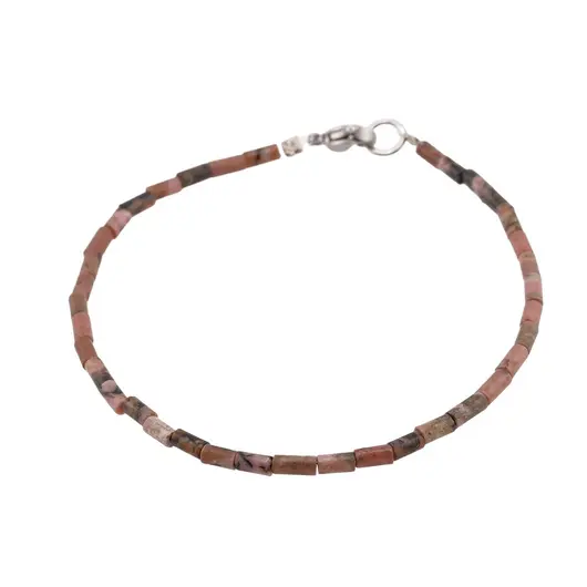 Bratara rodonit cilindru 2x5mm, imagine 2