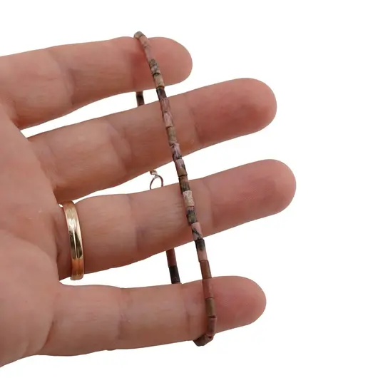 Bratara rodonit cilindru 2x5mm, imagine 3