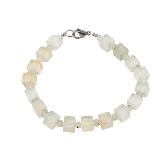 Bratara prehnit cuburi 6-7mm si discuri fatetate 4mm