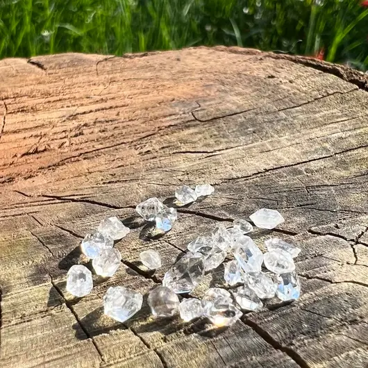 Diamant Herkimer A+ lot 2-6mm, 1g, imagine 3