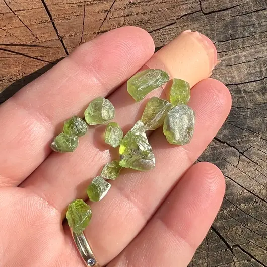Peridot A+ lot 6-10mm, 5g, imagine 3
