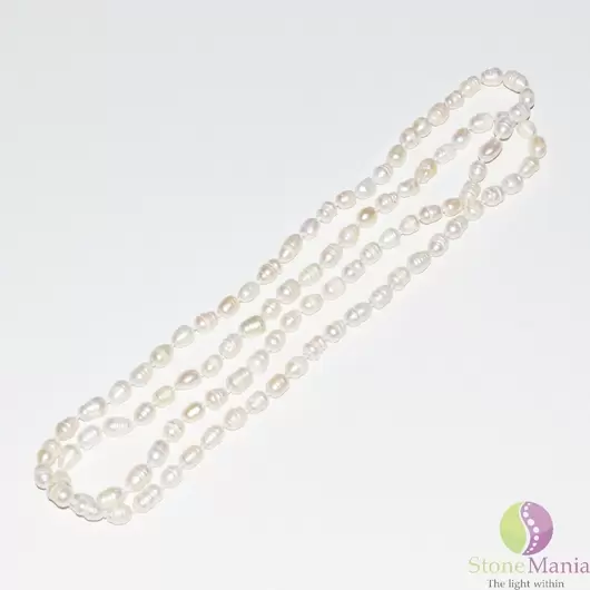 Colier perle de cultura cu noduri 115cm M4