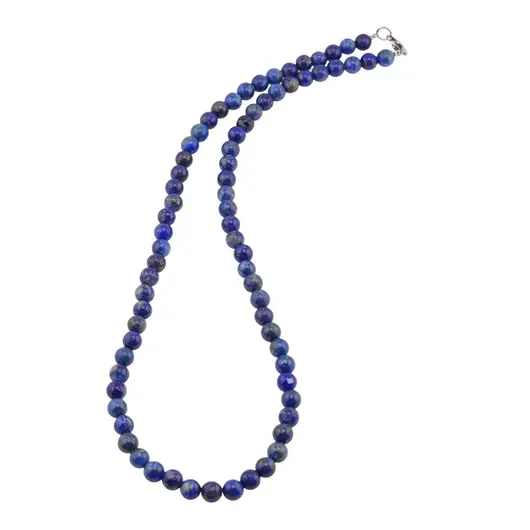 Colier lapis lazuli natural sfere 6mm