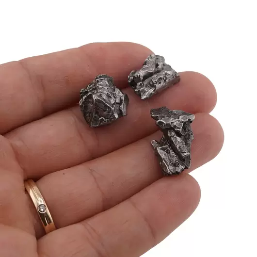 Meteorit natural New Campo del Cielo, Argentina, 14-16mm, imagine 2