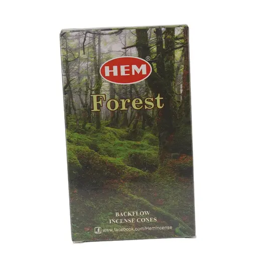 Conuri parfumate fumigatie HEM Forest backflow, 10 buc