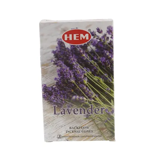 Conuri parfumate fumigatie HEM Lavender backflow, 10 buc