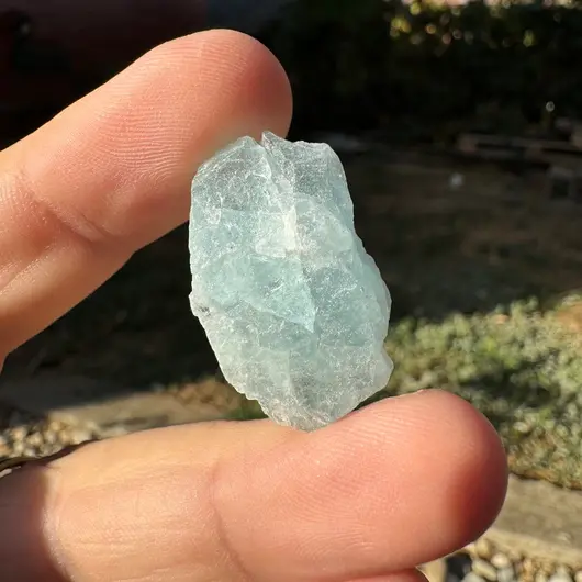Acvamarin Pakistan, cristal natural unicat, C6