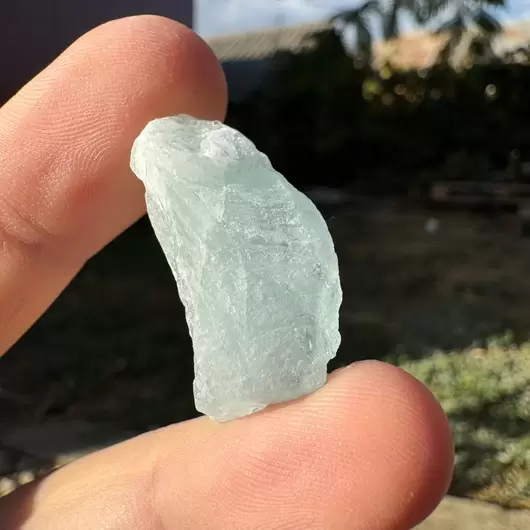 Acvamarin Pakistan, cristal natural unicat, C8