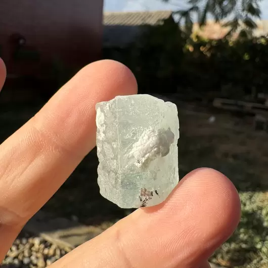 Acvamarin Pakistan, cristal natural unicat, C19