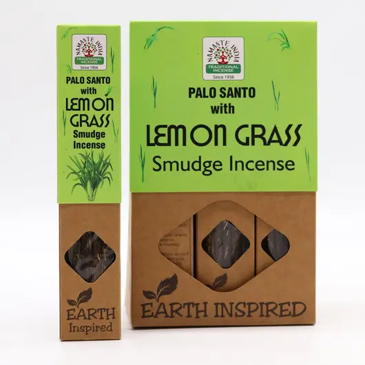 Betisoare parfumate Namaste India Earth Inspired - Palo Santo si Lemongrass, imagine 3