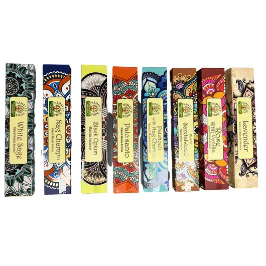 Betisoare parfumate Namaste India Mandala Masala - Opium Negru, imagine 4