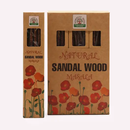Betisoare parfumate Namaste India Natural Masala - Lemn de Santal, imagine 2