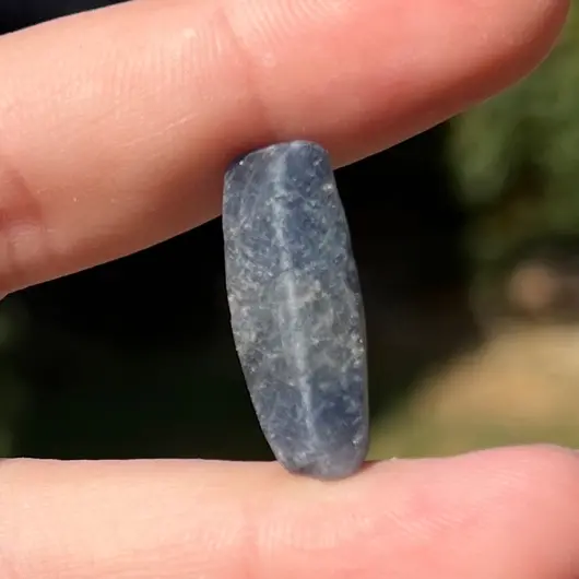 Safir albastru, cristal natural unicat, C14