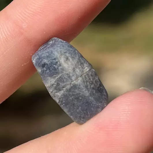 Safir albastru, cristal natural unicat, C23