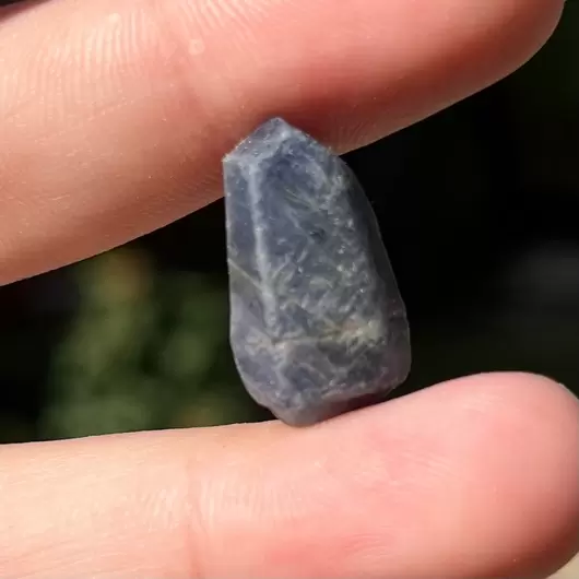 Safir albastru, cristal natural unicat, C36