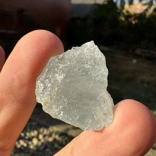 Acvamarin Pakistan, cristal natural unicat, C38