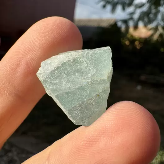 Acvamarin Pakistan, cristal natural unicat, C45