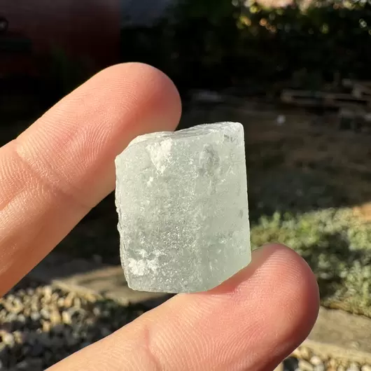 Acvamarin Pakistan, cristal natural unicat, C19, imagine 2