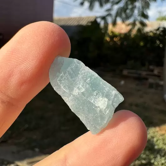 Acvamarin Pakistan, cristal natural unicat, C20, imagine 2