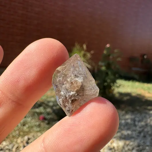 Diamant Herkimer, cristal natural unicat, B13, imagine 2
