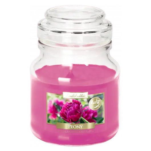 Lumanare parfumata Bispol borcan cu capac - Peony