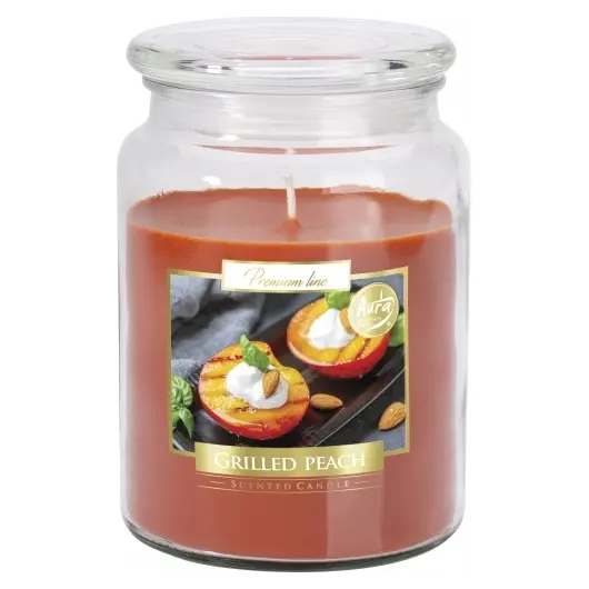 Lumanare parfumata Bispol borcan Premium line - Grilled Peach