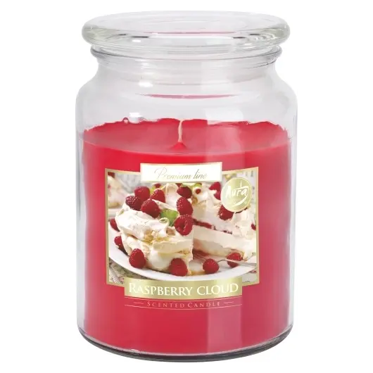 Lumanare parfumata Bispol borcan Premium line - Raspberry Cloud