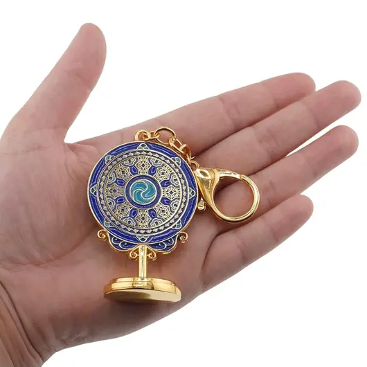 Amuleta Feng Shui oglinda cu cei trei gardieni ceresti si roata de protectie a chakrelor, 2024, imagine 5