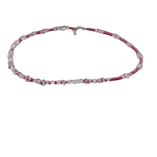 Colier cu discuri de Rubin, Diamant Herkier si argint 925, imagine 2