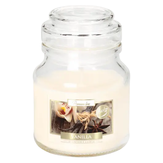 Lumanare parfumata Bispol borcan cu capac - Vanilla