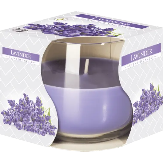 Lumanare parfumata Bispol cu pahar tip bol - Lavender