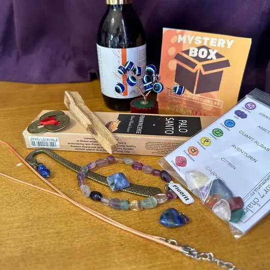 Mystery Box - Spiritual Edition 99 (cutie misterioasa cu produse spirituale surpriza), Alege valoarea: Spiritual edition 99, imagine 11