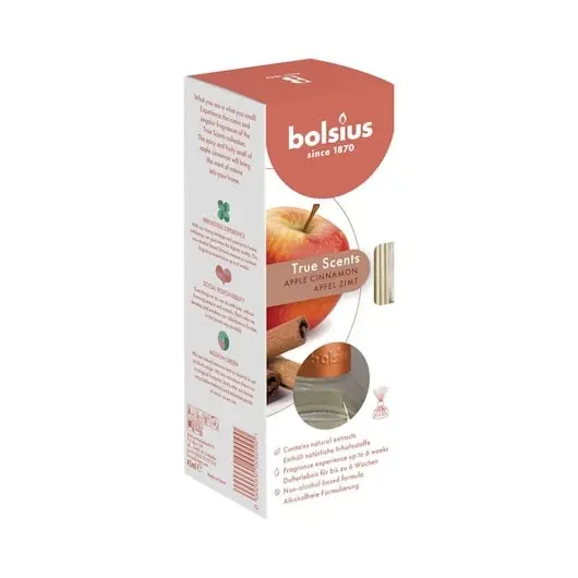 Odorizant Difuzor cu betisoare pentru casa True Bolsius - Mar si Scortisoara, 45ml