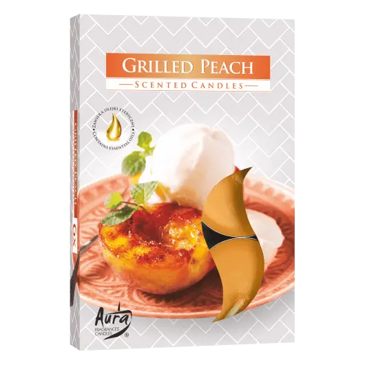 Set 6 pastile lumanari parfumate Bispol - Grilled Peach