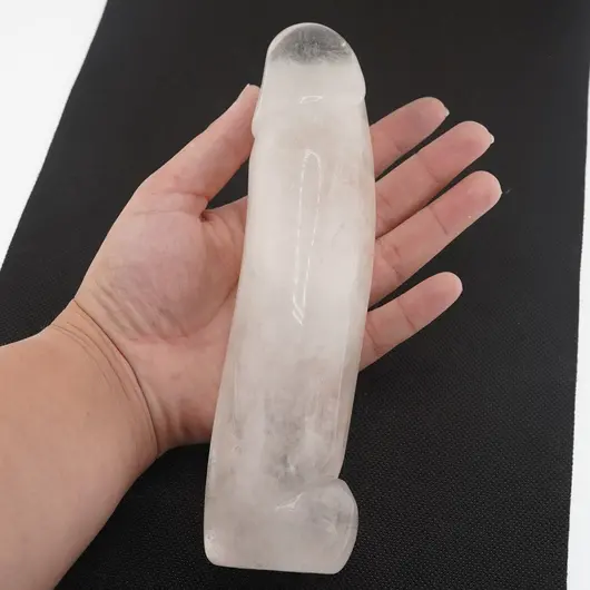 Statueta falus Cristal de stanca - 19cm, C1, imagine 3