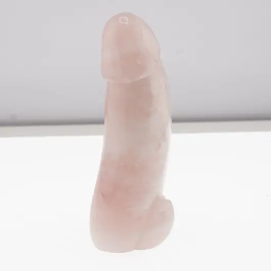 Statueta falus Cuart roz - 12cm, C5, imagine 2