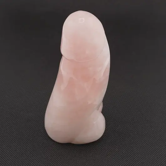 Statueta falus Cuart roz - 12cm, C6, imagine 2