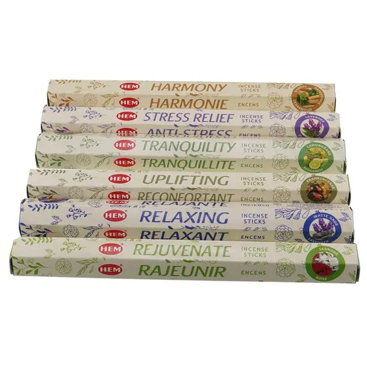 Betisoare parfumate Hem Aromatherapy, 6 pachete, imagine 2