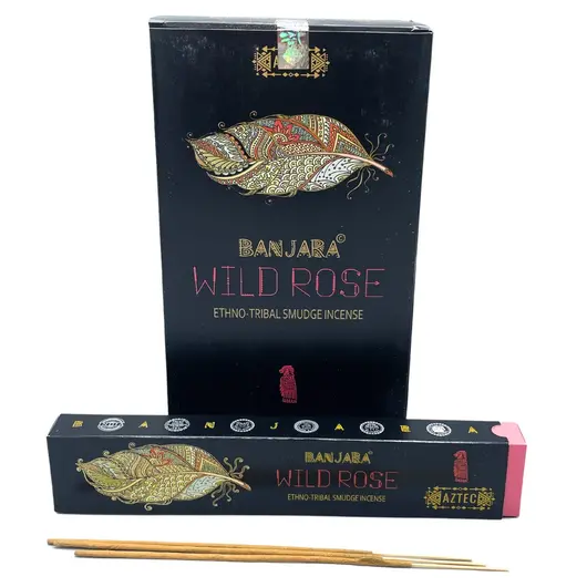 Betisoare Parfumate Tribale Banjara - Trandafir Salbatic, 10 buc