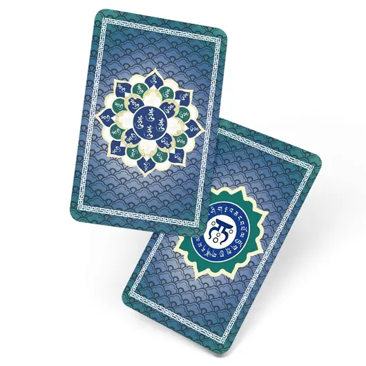 Card Feng Shui din plastic de protectie cu Silaba HUM 2024, imagine 3