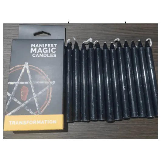 Lumanari Magice Ezoterice - Negru, 12buc, imagine 2