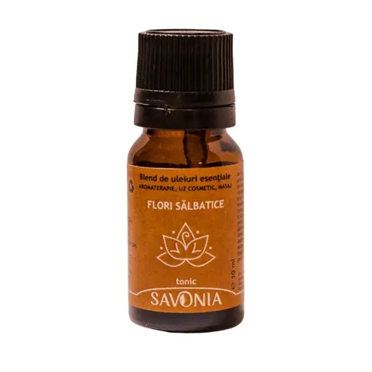 Ulei esential natural blend Savonia Flori Salbatice - Tonic, 10ml