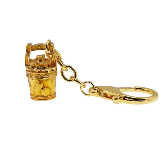 Amuleta Feng Shui din metal Galeata de aur pentru noroc, galbena 2024, imagine 2
