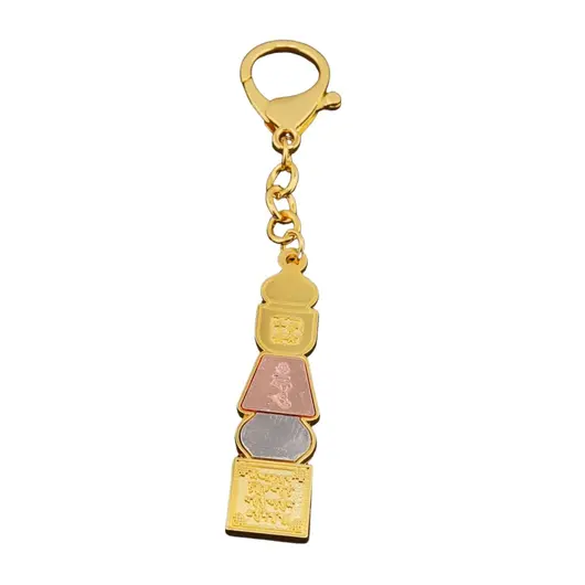 Amuleta Feng Shui din metal Pagoda aurie 2024, imagine 2