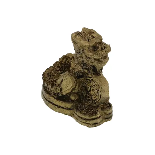 Statueta Feng Shui Dragon cu harta Bagua din rasina - 3cm, imagine 3