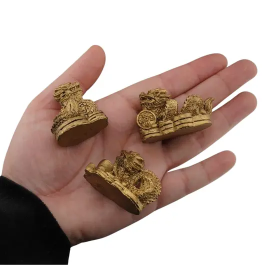 Set 6 Statuete Feng Shui Dragoni din rasina - 3-5cm, imagine 3