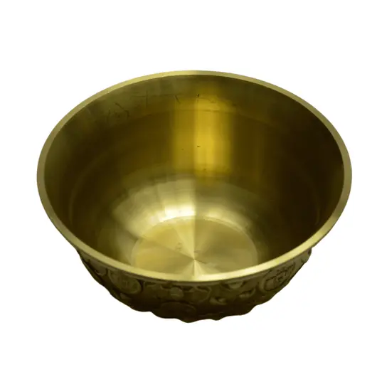 Bol Feng Shui din alama pentru prosperitate, auriu 12cm, imagine 3